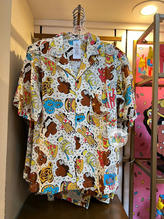 DLR/WDW - Disney Eats Snacks - All-Over-Print Cream Button-Up Shirt (Adult)
