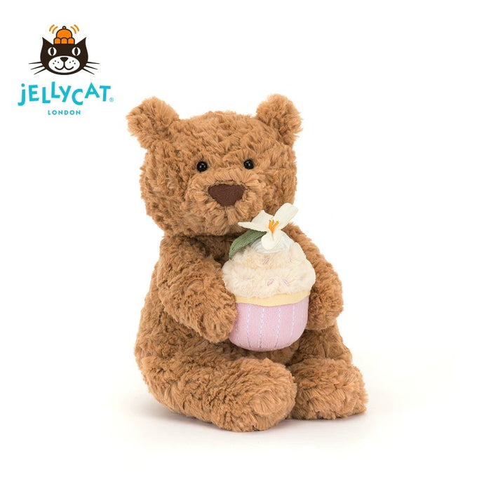 Jellycat Shanghai Exclusive x Bartholomew Bear Cupcake Plush Toy