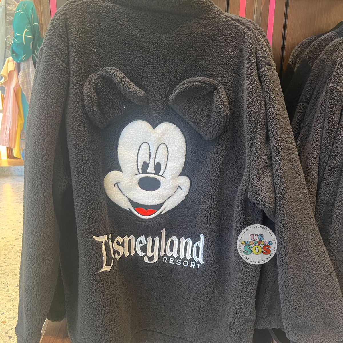 DLR/WDW - Cakeworthy Mickey Mouse Black Sherpa Jacket (Adult