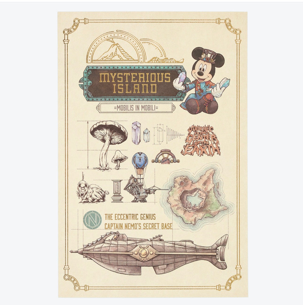 TDR - Tokyo DisneySea 25th Anniversary "The Jubilee Journey" x Minnie Mouse "Mysterious Island" Post Card (Release Date: May 25, 2026)