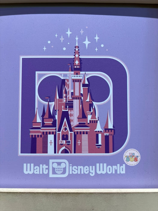 DLR/WDW - Castle Park Logo Periwinkle Graphic Tee (Adult)