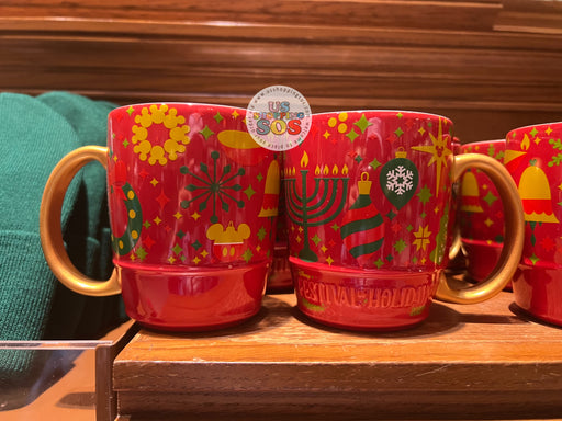 DLR - California Adventure Disney Festival of Holidays 2023 - Red Ceramic Mug 14oz