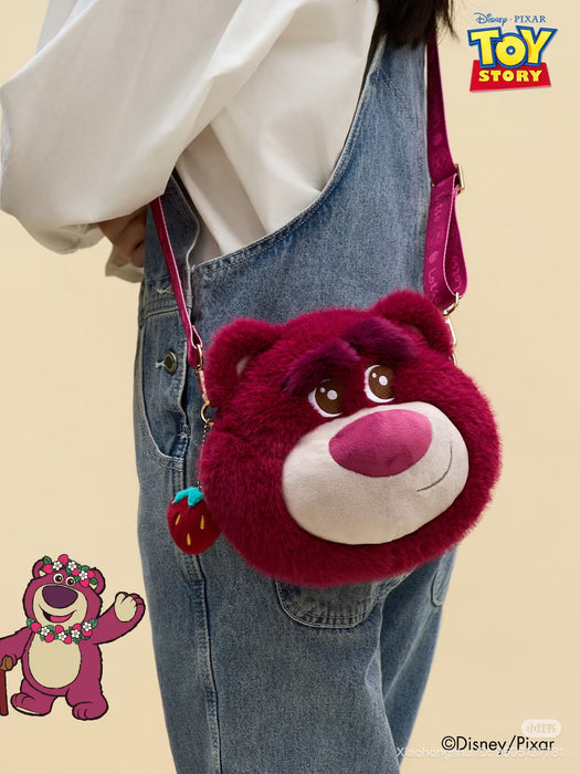 China Exclusive- Fluffy Big Face Lotso 2 Ways Bag