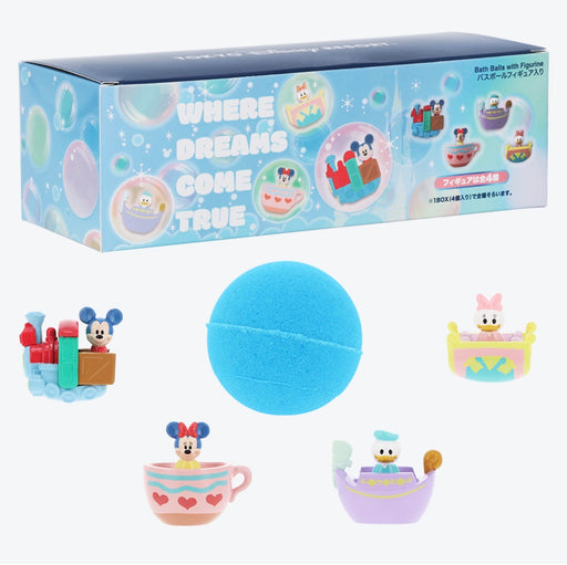TDR - Tokyo Disney Resort Mickey & Friends Secret Mystery Bath Ball & Figures Whole Set of 4