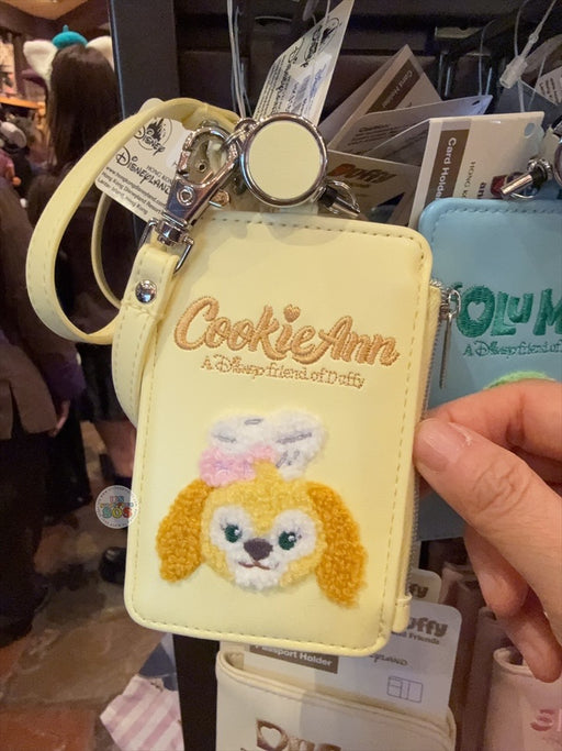 HKDL - Duffy & Friends x CookieAnn Embroidered Card Holder with Retractable Badge Reel Carabiner