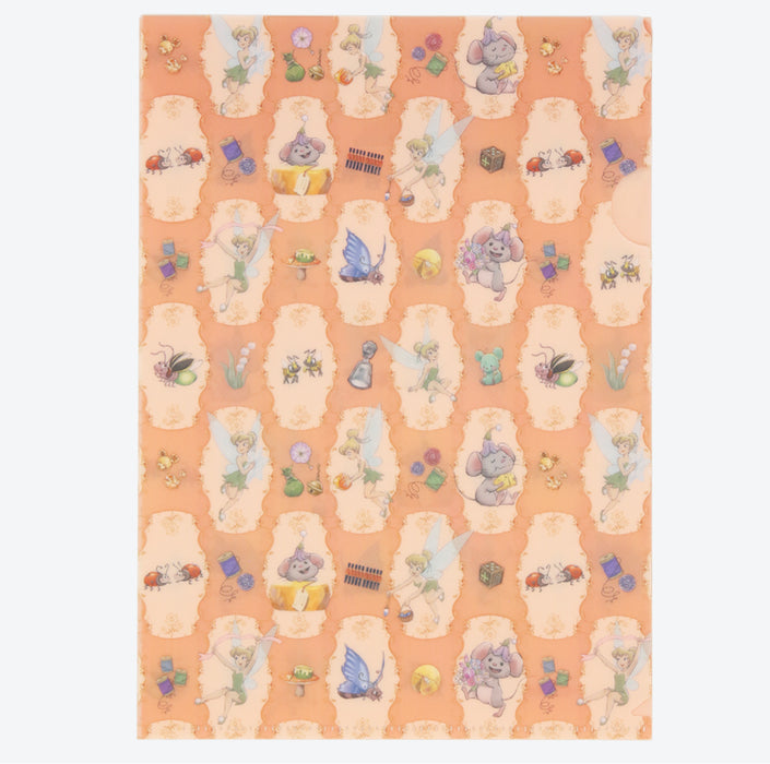 TDR - Fantasy Springs "Fairy Tinkerbell's Busy Buggy" Collection x Clear Holder & Stickers Set