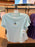 DLR/WDW - Classic Donald Park Logo Embodied Light Blue Top (Adult)