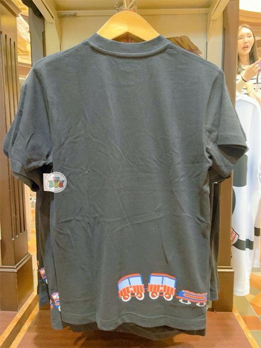 HKDL - Hong Kong Disneyland Resort ‘Railroad, Main Street Station & Floral Mickey’ T Shirt for Adults