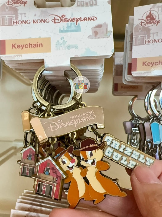 HKDL - Park Attractions 2026 - Chip & Dale “Grizzly Gulch” Keychain