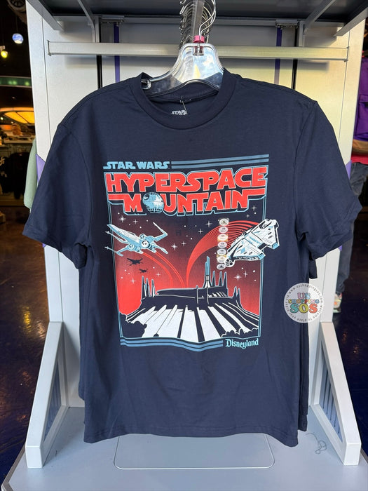 DLR/WDW - Star Wars 2026 - Hyperspace Mountain Dark Navy Black T-shirt (Adults)