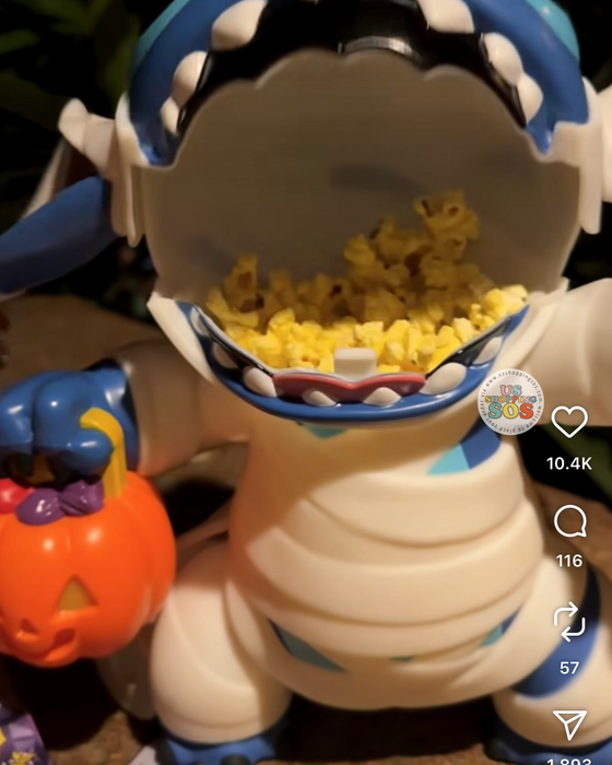 DLR - Halloween 2025 - Stitch Mummy Popcorn Bucket