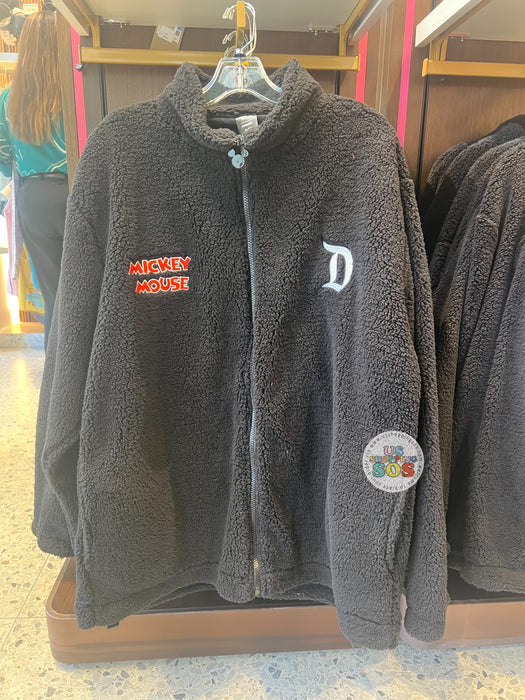 DLR/WDW - Cakeworthy Mickey Mouse Black Sherpa Jacket (Adult)