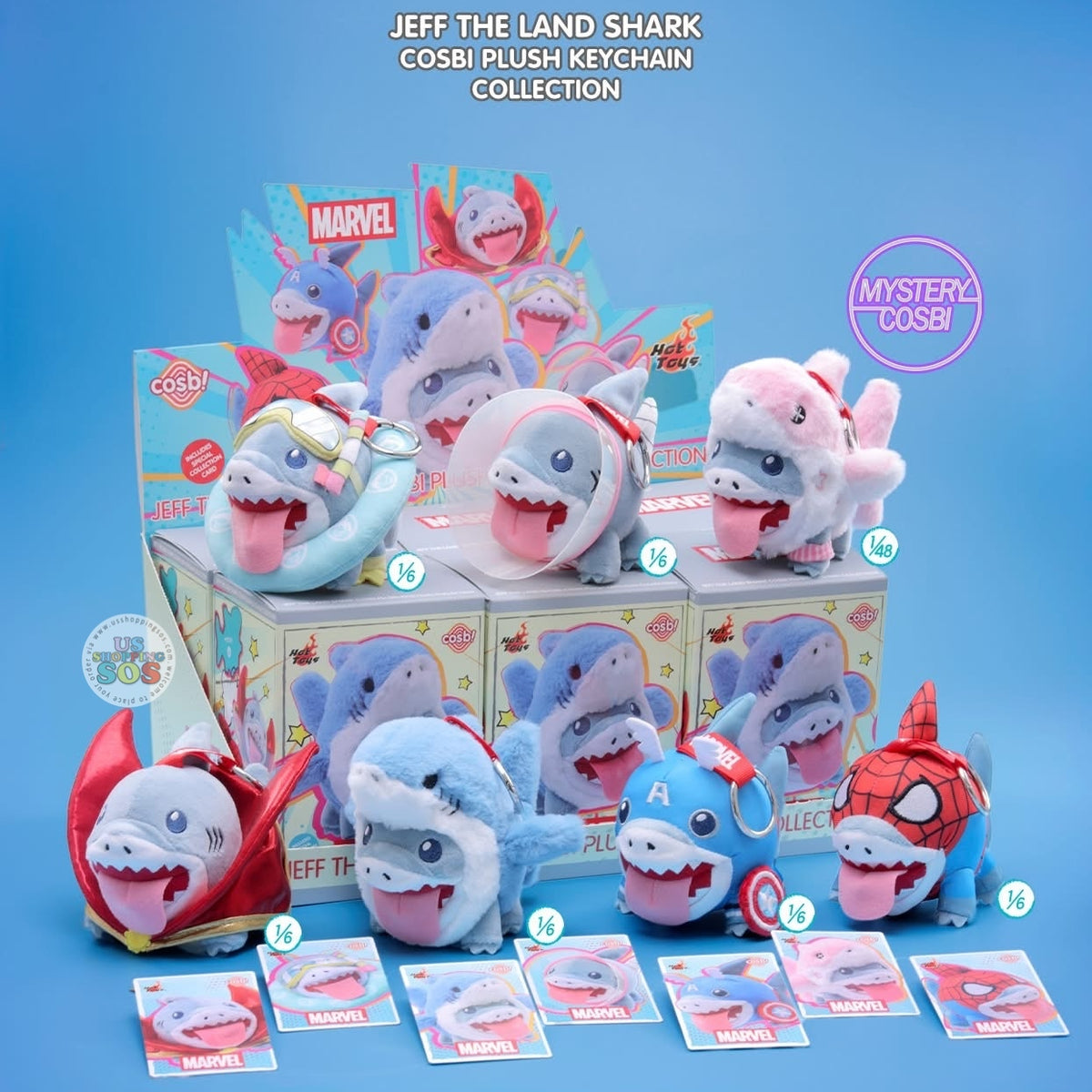 Hot Toy Cosbi - Marvel Jeff the Land Shark Cosbi Plush Keychain