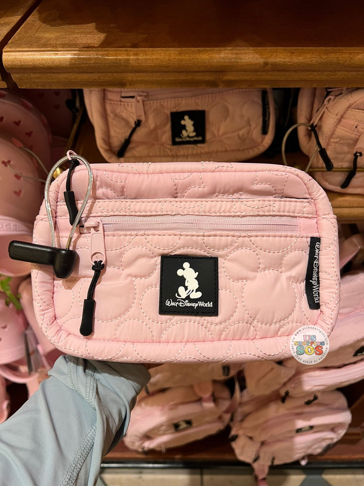 DLR/WDW - Mickey Mouse Quilted Headband Friendly Baby Pink Fanny Pack