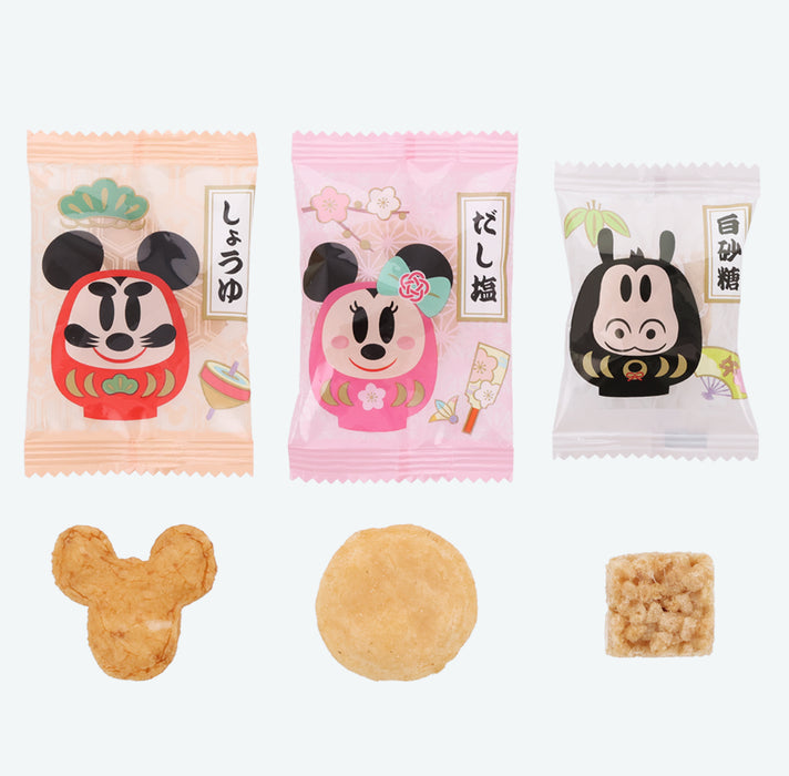 TDR - 2026 Happy New Year Mickey & Friends Collection x Mickey Mouse Rice Crackers "Daruma" Shaped Box Set (Release Date: Dec 1, 2025)