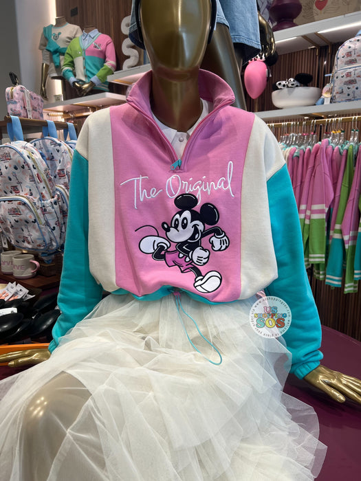 DLR/WDW - Her Universe The Original Mickey Pink/Cream/Teal Pullover (Adult)