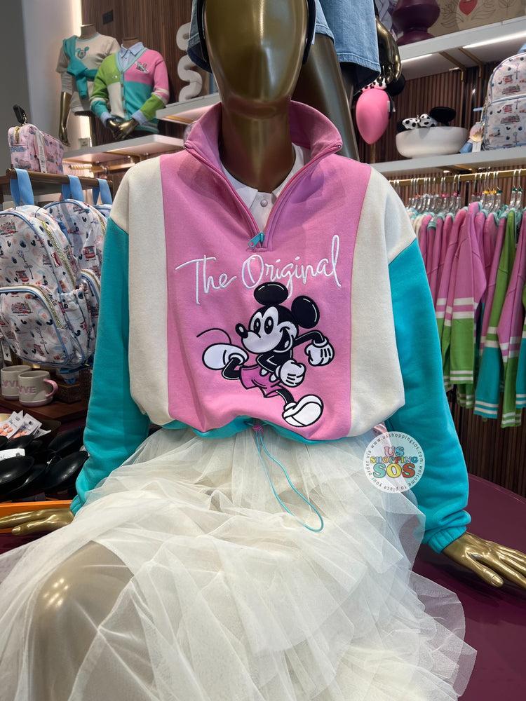 DLR/WDW - Her Universe The Original Mickey Pink/Cream/Teal Pullover (Adult)
