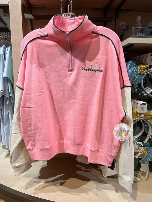 DLR/WDW - Park Logo Living My Happily Ever After Pink Pullover (Adult)