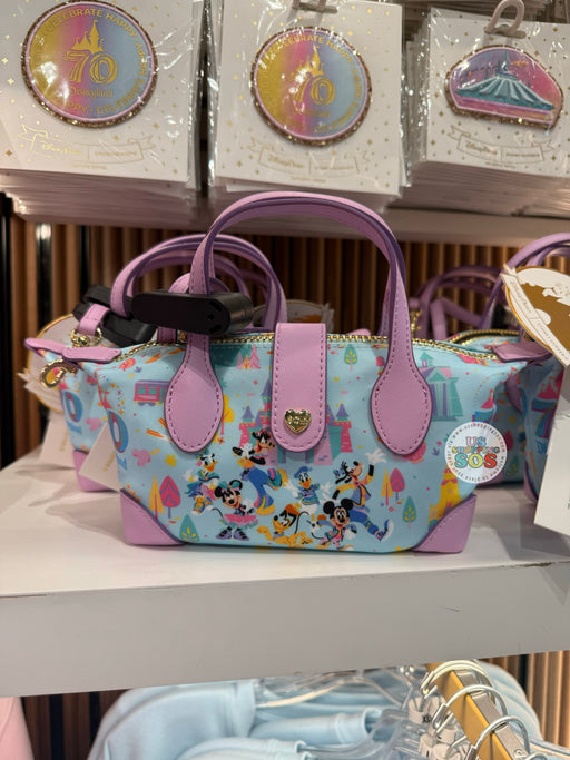 DLR - Stoney Clover Lane - Disneyland 70th Anniversary Mickey & Friends Baby Blue Mini Crossbody Bag
