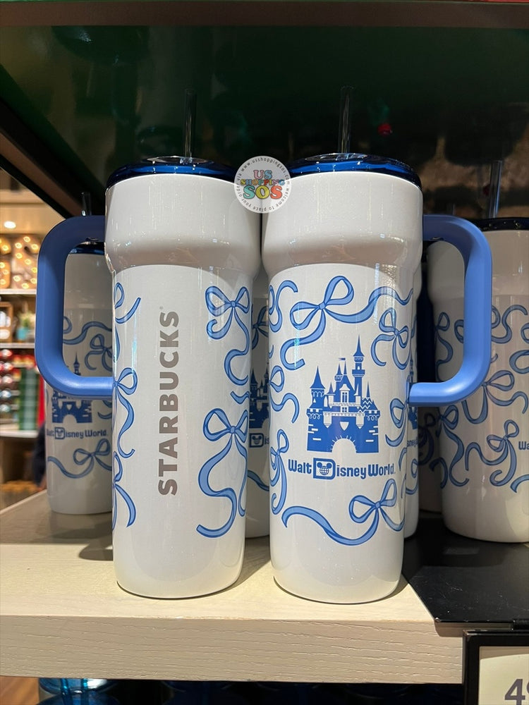 DLR/WDW - Starbucks Castle & Ribbon Park Logo Blue Stainless Steel ToGo Tumbler