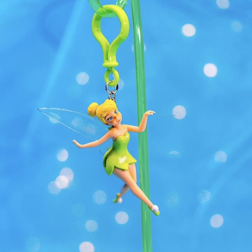 DLR - Disneyland 70th Celebration - Tinker Bell Straw Clip