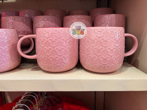 Mickey Mouse Pink and Gold Raised Icon Mug, Disney Homestead