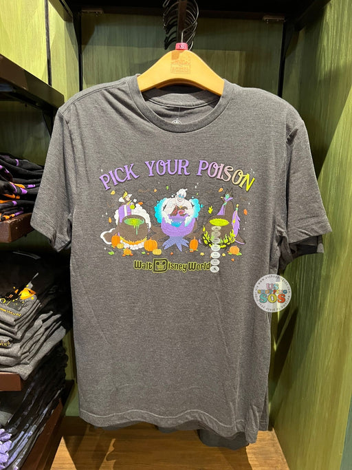 DLR/WDW - Disney Villains “Pick Your Poison” Charcoal Grey Graphic T-shirt (Adult)