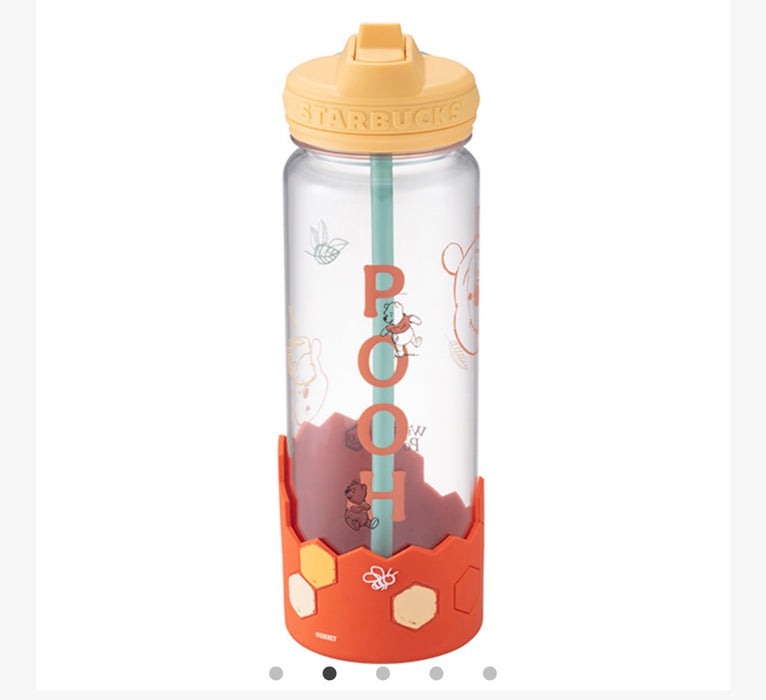 Starbucks Taiwan - 2026 Winnie the Pooh + STARBUCKS Collection x Winnie the Pooh Silicone Cover Cold Water Bottle Size 710ml (Release Date: Oct 20, 2026)