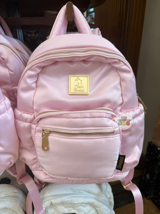 DLR/WDW - Mickey Park Logo Goldtone Hardware Headband Friendly Baby Pink Mini Backpack