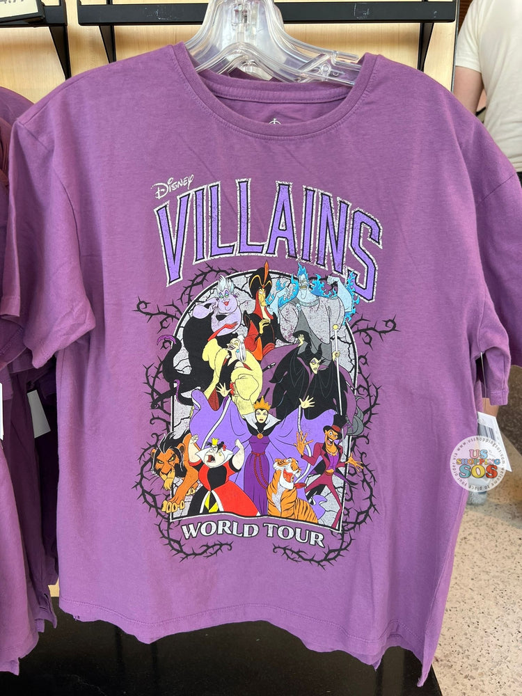 DLR/WDW - Disney Villains World Tour Heather Purple Graphic Tee