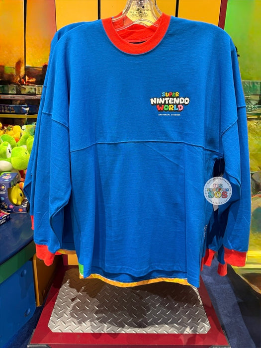 Universal Studios - Super Nintendo World - Spirit Jersey Mario Blue Pullover (Adult)