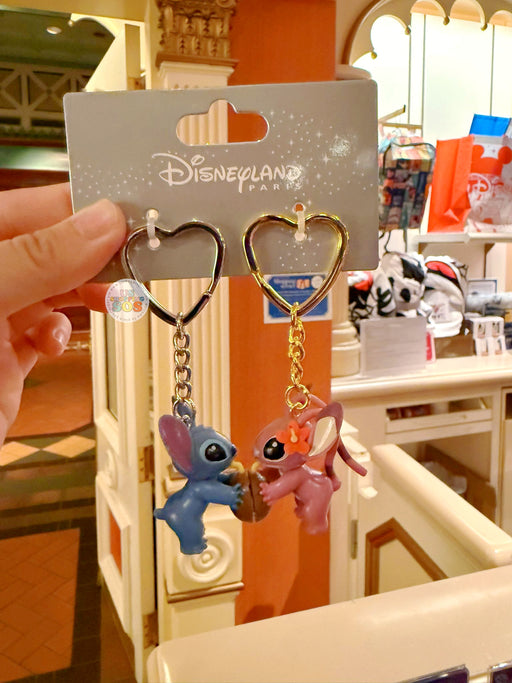 DLP - Stitch and Angel Connecting Keychains Set