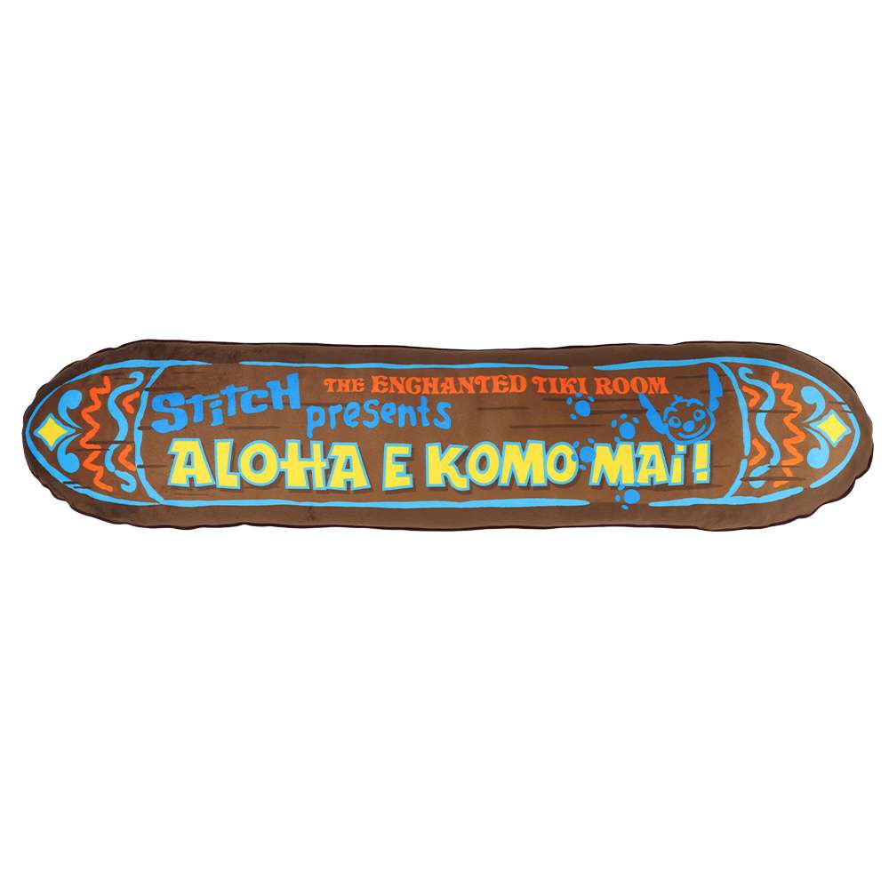 TDR - Lilo & Stitch: Stitch Presents 'Aloha E Komo Mai! Enchanted Tiki Room x Surfboard Shaped Cushion (Release Date: Nov 20, 2025)