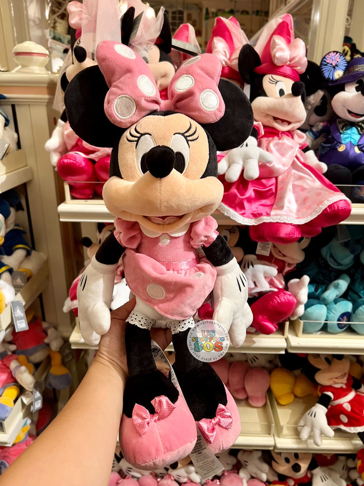 DLR/WDW - Mickey & Friends Plush Toy - Minnie in Pink Dress (Size M)