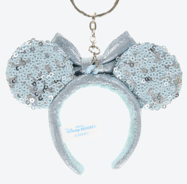 TDR - Fantasy Springs Anna & Elsa Frozen Journey Collection x Elsa Sequin Ear Headband Keychain (It may takes up to 6-8 weeks for us to mail it out)