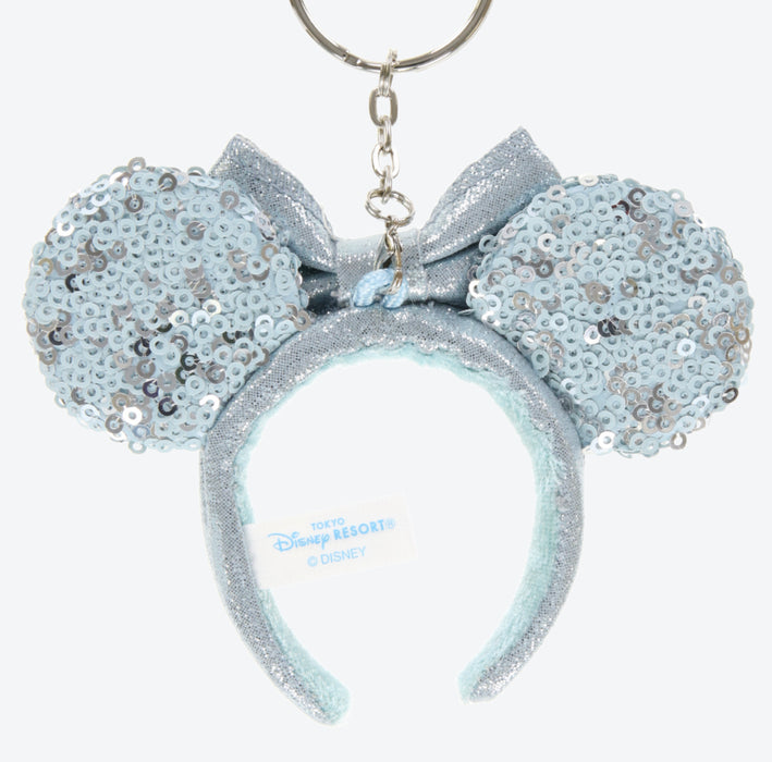 TDR - Fantasy Springs Anna & Elsa Frozen Journey Collection x Elsa Sequin Ear Headband Keychain