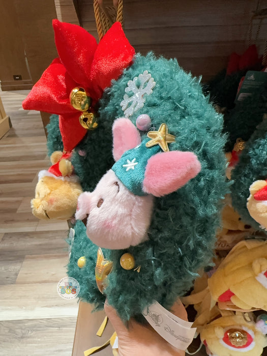 HKDL - 2025 Winnie the Pooh & Friends Christmas x Winnie the Pooh & Piglet Plush Wreath