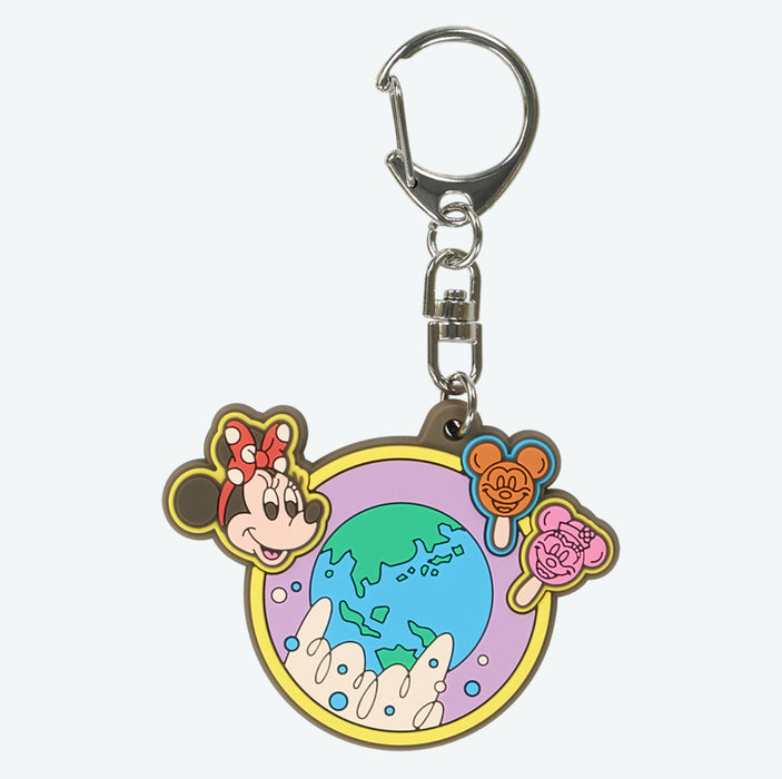 TDR - Tokyo Disney Resort "Park Map Motif" Pastel Color Collection - Mickey & Minnie Mouse Keychains Set of 2 (Release Date: Dec 11, 2025)