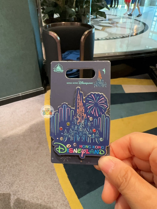 HKDL - Hong Kong Disneyland 20th Anniversary “Magic Night” Collection x Sleeping Beauty Castle Pin Badge