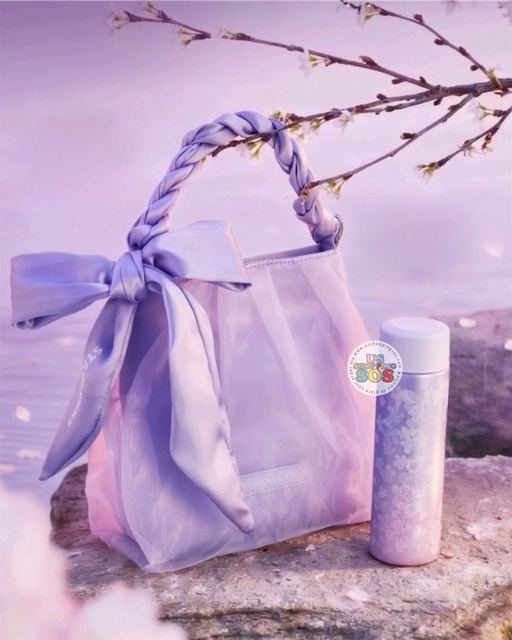 Starbucks China - Twilight Sakura 2026 - Cherry Blossom Mini Stainless Steel Thermal Cup 150ml with Mesh Pouch