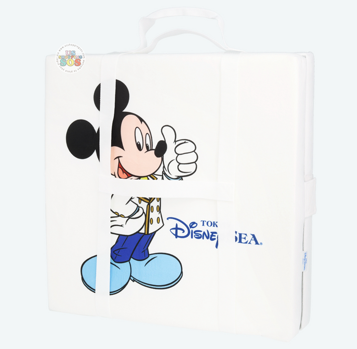 TDR - Mickey Mouse Tokyo Disneyland & Tokyo Disney Sea Logos Portable Seat Cushion (Release Date: Jan 22, 2026)