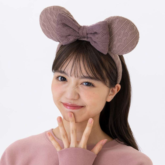TDR - Minnie Mouse Brown Color Tone Knit Ear Headband (Release Date: Nov 20, 2025)