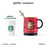 Starbucks China - Harry Potter x Starbucks - Gryffindor Color Changing Ceramic Mug with Coaster 365ml