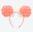 TDR - Minnie Mouse Ruffle ‘Pink & Orange’ Ears Headband (Release Date: Apr 17, 2025)