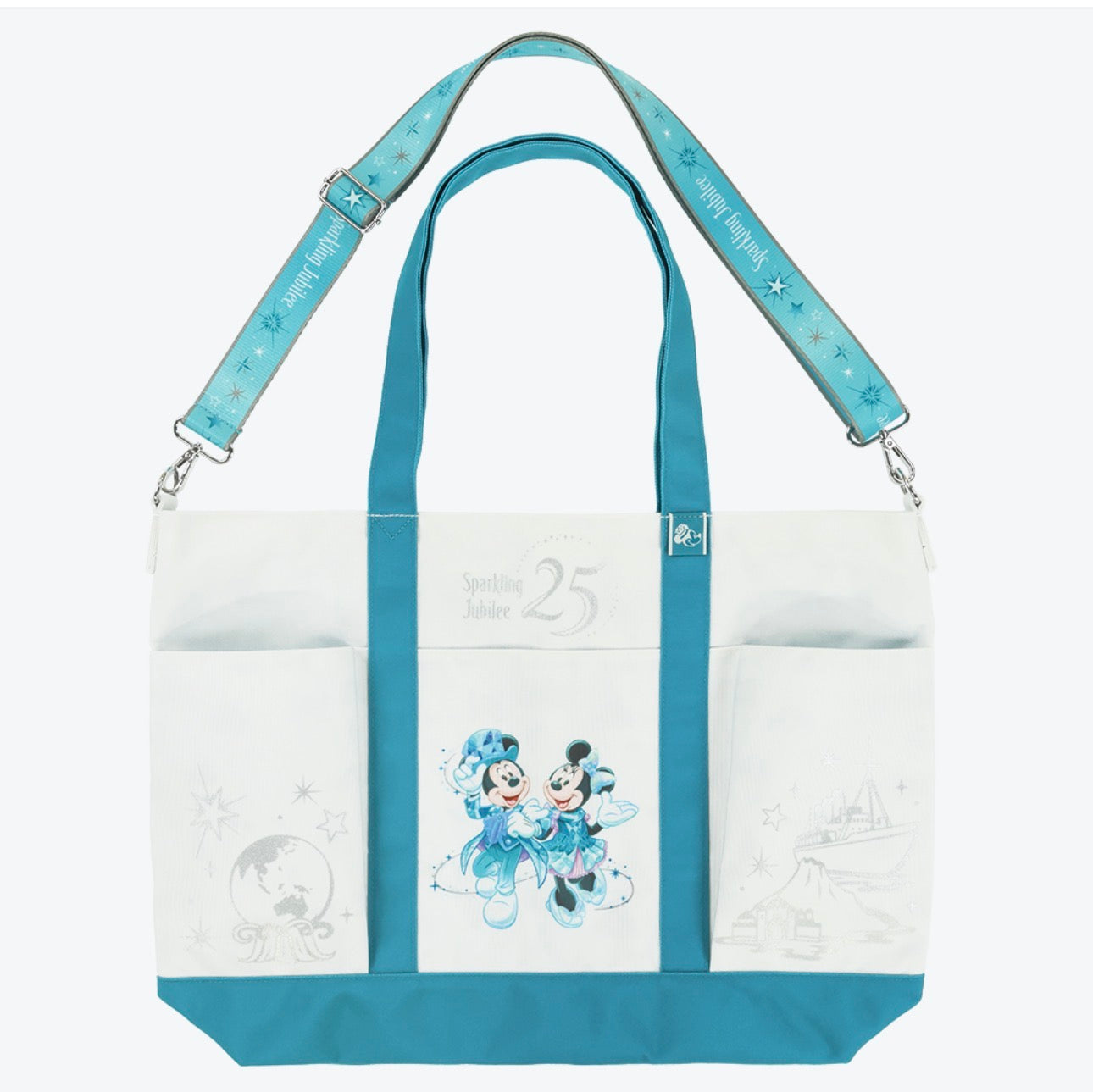 TDR - Tokyo DisneySea 25th Anniversary "Sparkling Jubilee" x Mickey & Minnie Tote Bag (Release Date: Apr 8, 2026)