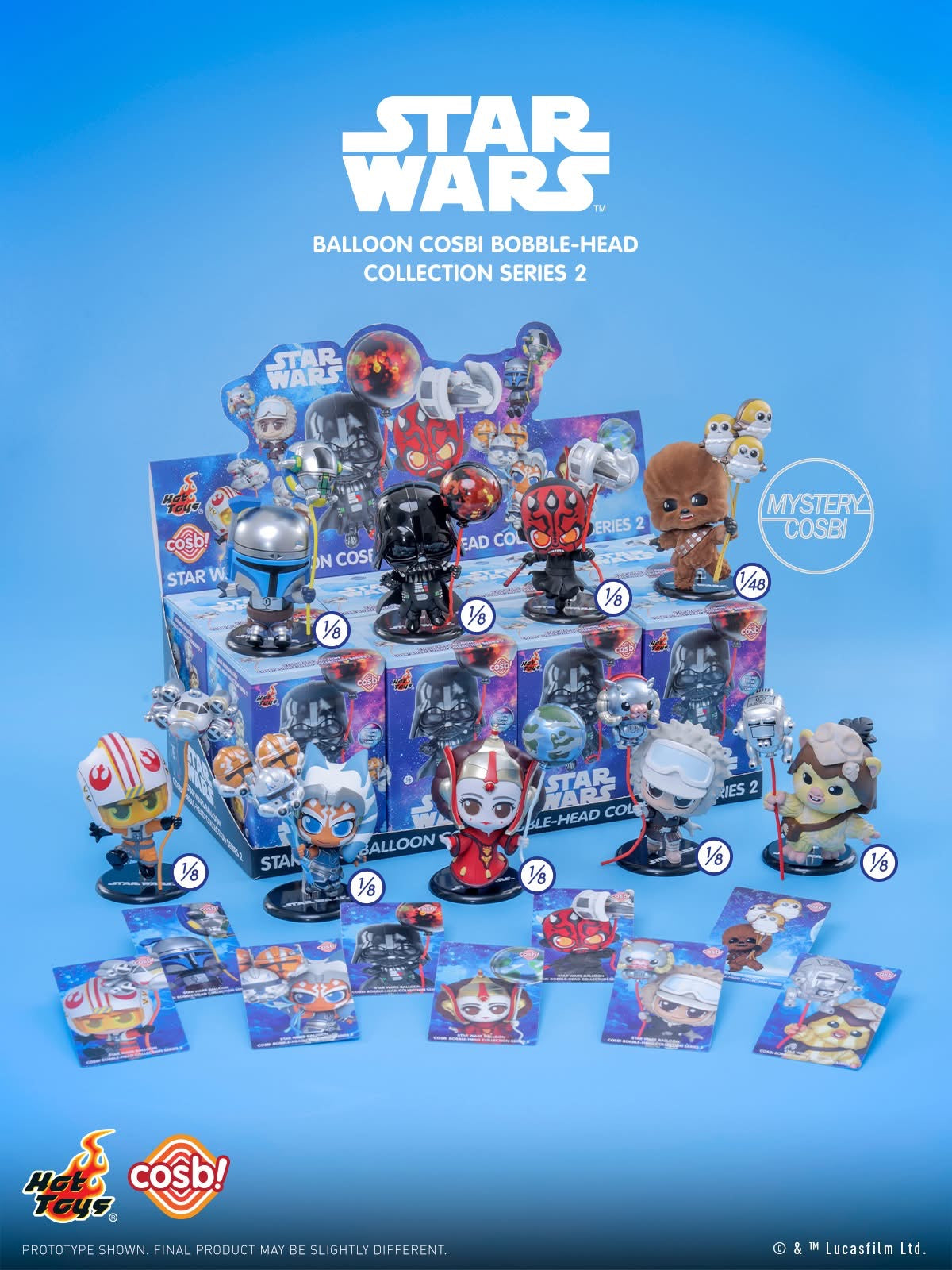 Hot Toy Cosbi - Star Wars Balloon Cosbi Bobble Head Figure Blind