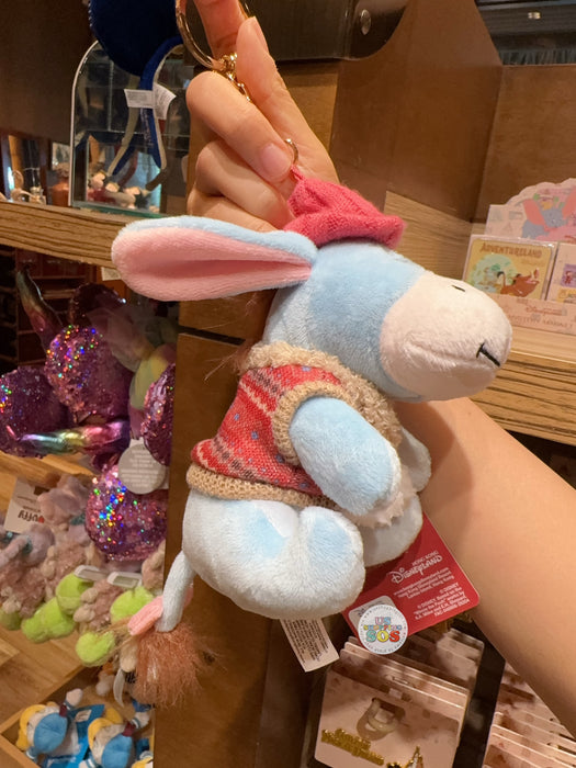 HKDL - 2026 Winnie the Pooh Winter Woolies x Eeyore Plush Keychain