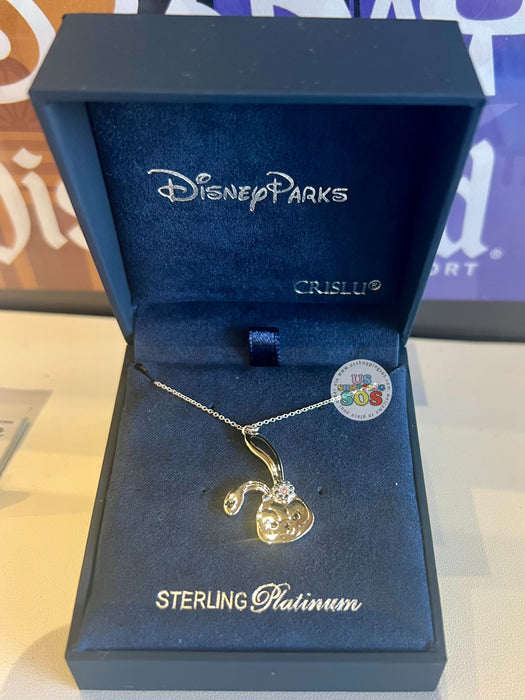 DLR - Crislu StellaLou Big Face Icon Sterling Platinum Necklace