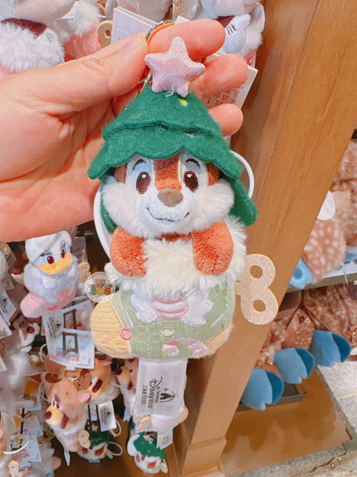 SHDL - 2025 Mickey & Friends Christmas Waltz Dance Collection x Chip ‘Christmas Stocking’ Plush Keychain