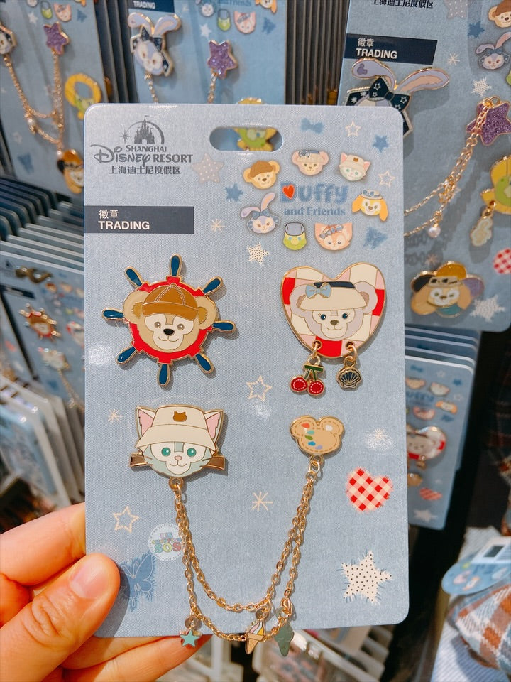 SHDL -Duffy & Friends Jeans Collection x Duffy, ShellieMay & Gelatoni Pins Set